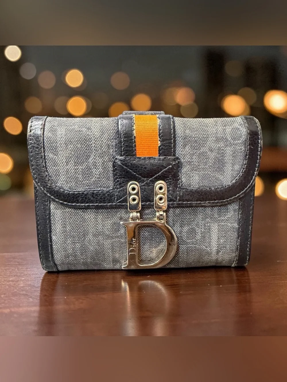Christian Dior Flight Line Trotter Compact Wallet (A231)